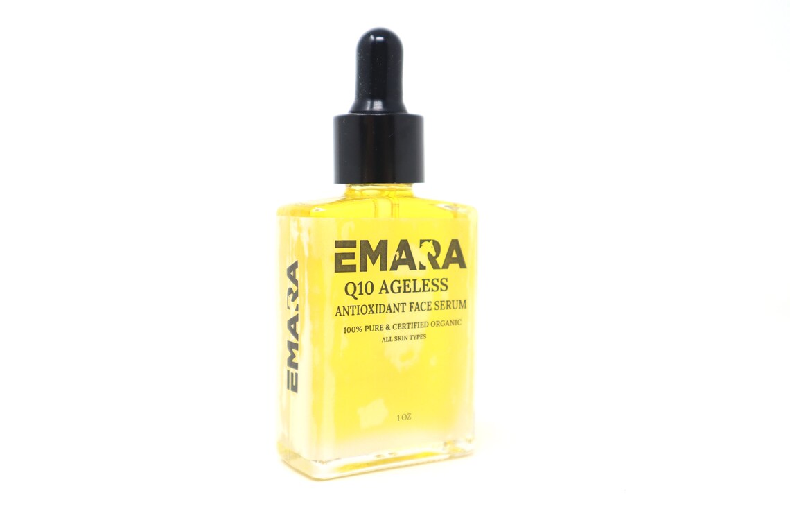Ageless Coenzyme Q10 Antioxidant Facial Oil, Acai Berry Seed, Elderberry Super Fruit, Moroccan Argan, Camellia Seed, Evening Primrose Oils