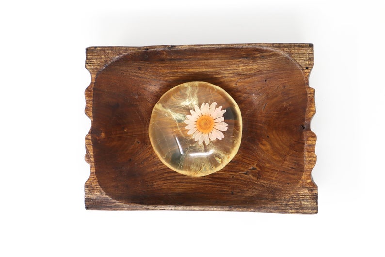 Hand Carved Teak Wood Soap Dish