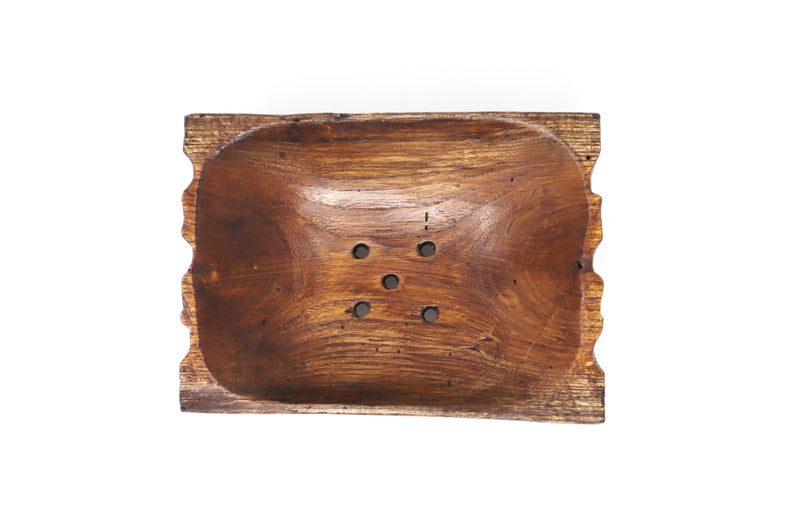 Hand Carved Teak Wood Soap Dish