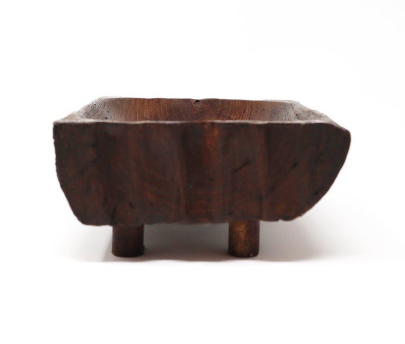 Hand Carved Teak Wood Soap Dish