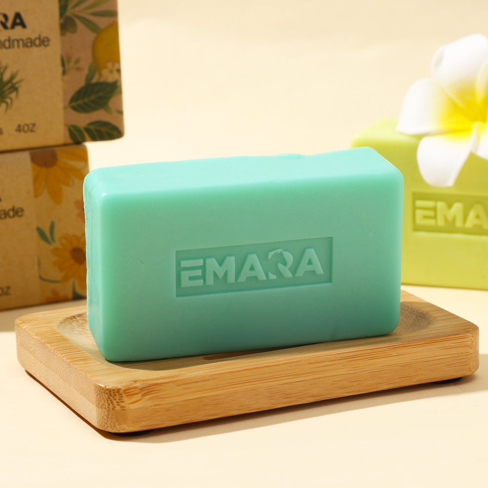 EMARA All Natural Soap Bar for Body ,4 oz, 4-Pack or 6-Pack