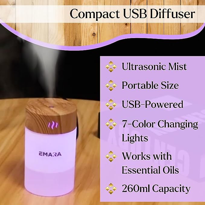 Emara Mini Diffuser for Essential Oils