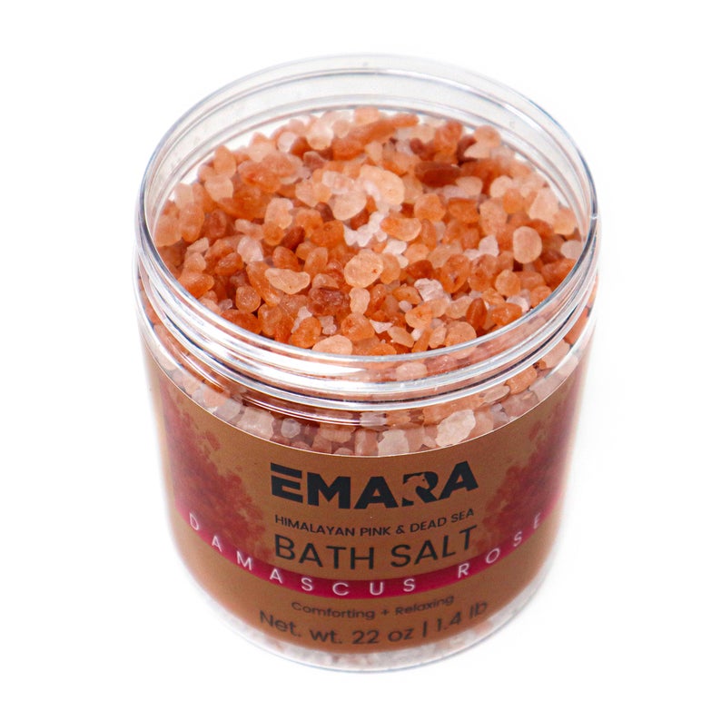 Damascus Rose Scented Himalayan Pink and Dead Sea Bath Salt