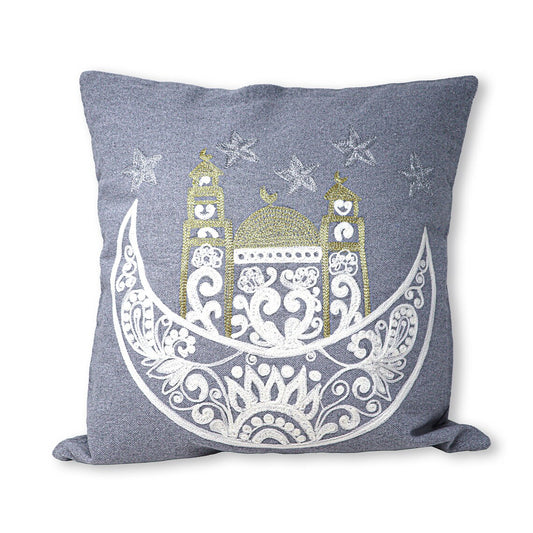 Handmade Embroidered Statement Luxurious Traditional Decorative Cushion Cover, Handmade in Alexandria