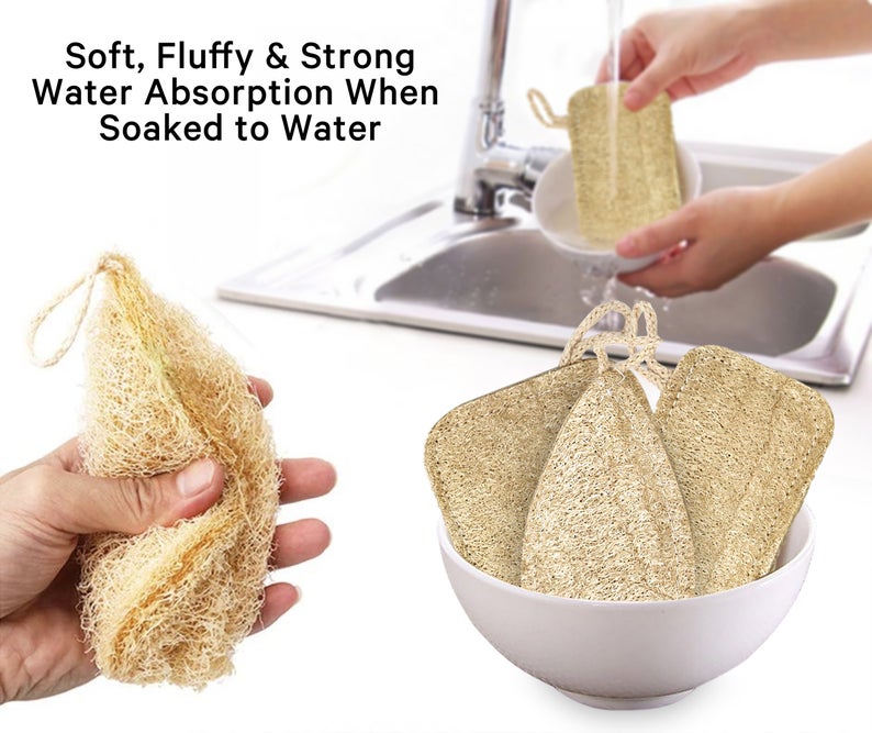 Natural Kitchen Sponge Set of 3